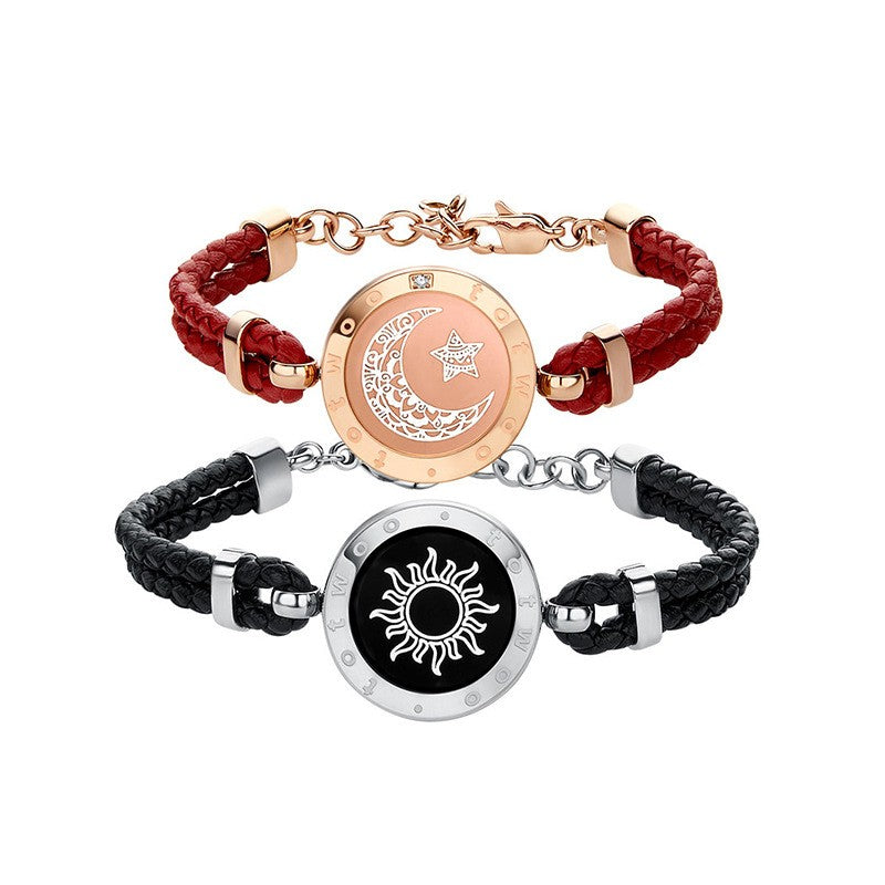 Buy Sun and Moon Bracelet, Sterling Silver Bracelet for Women, Moonstone  Bracelet, Dainty Chain Bracelet, Silver Bead Bracelet Online in India - Etsy